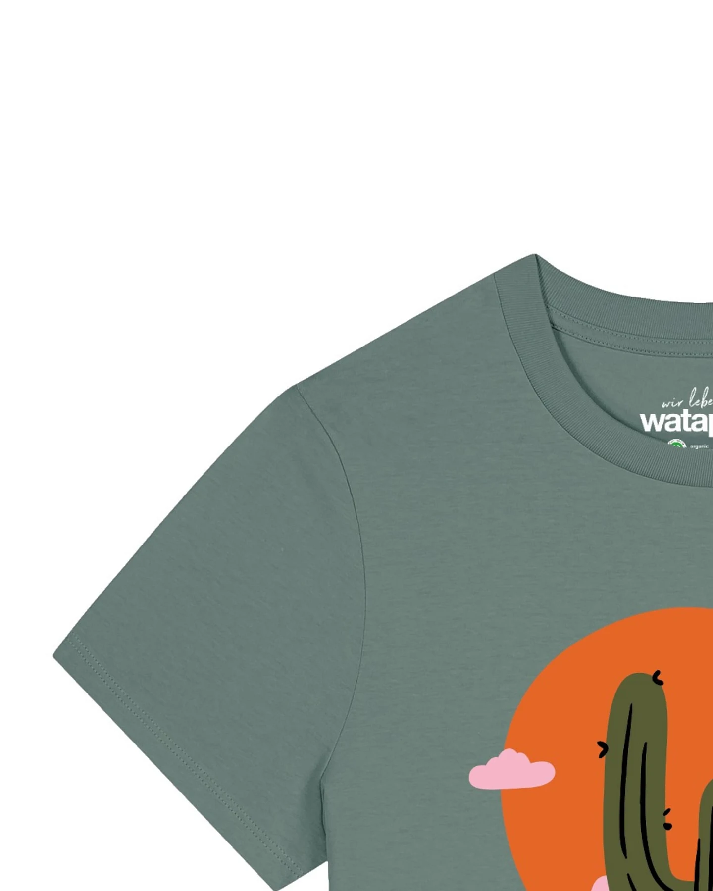 Watapparel T-Shirt Kaktus im Sonnenuntergang – Ansicht 3