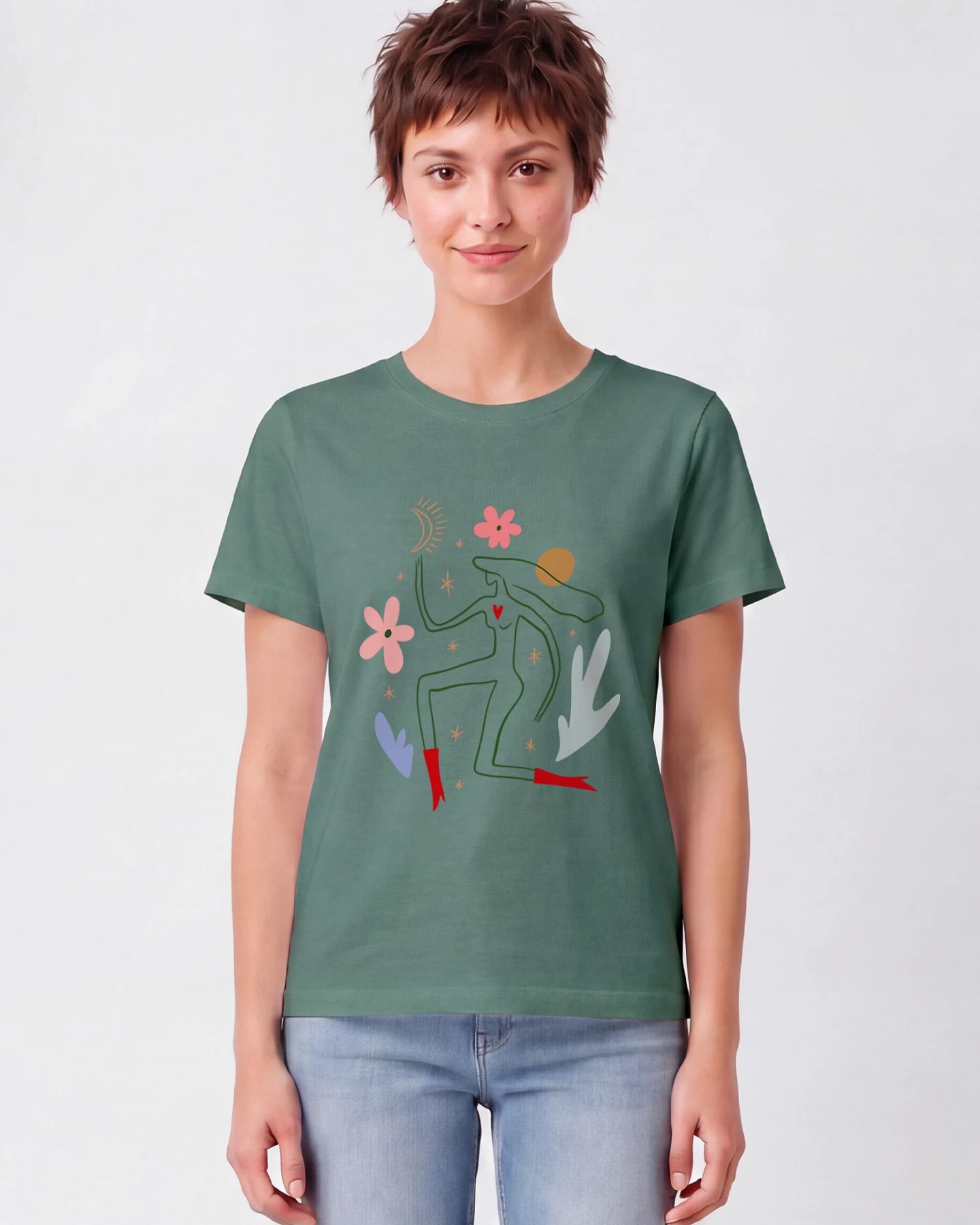 Watapparel T-Shirt Love and flex – Ansicht 2