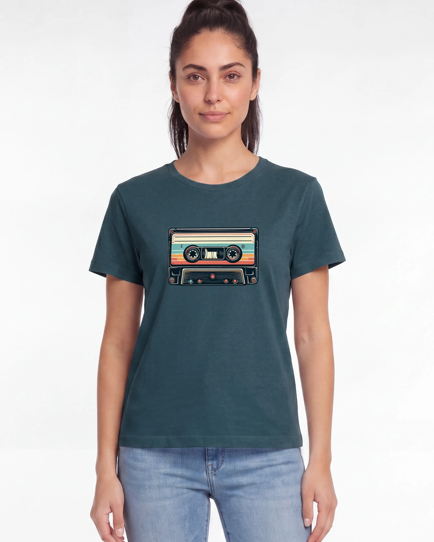 Watapparel T-Shirt Retro Kassette – Ansicht 2