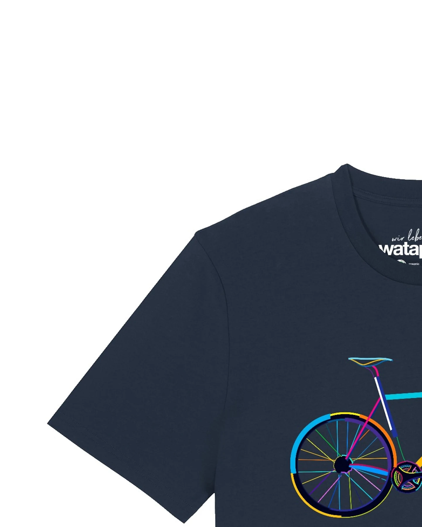 Watapparel T-Shirt Fahrrad by night – Ansicht 3