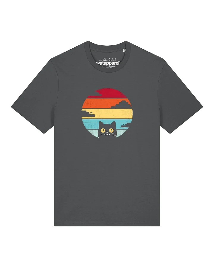 Watapparel T-Shirt Retro Sunset Cat