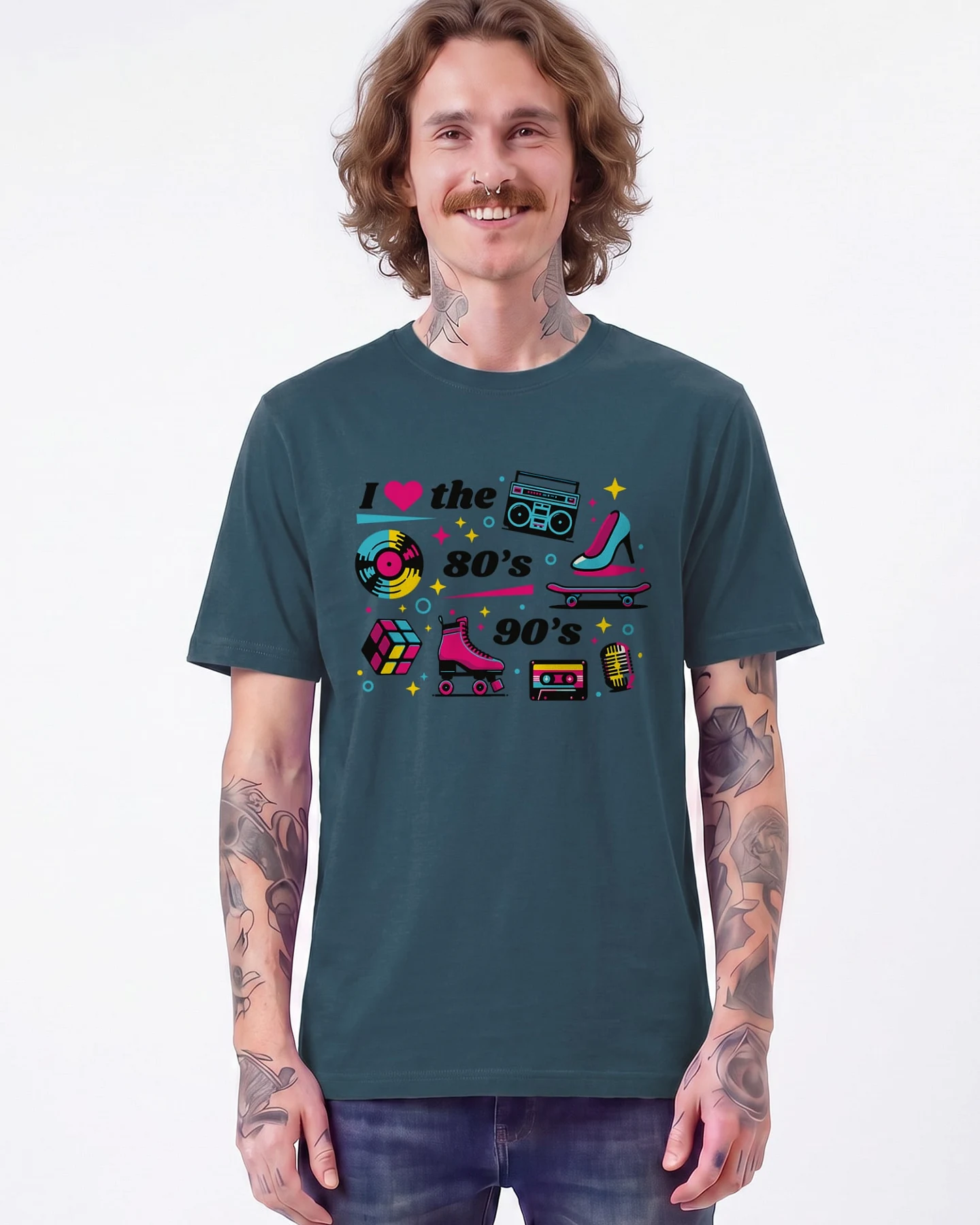 Watapparel T-Shirt 80s Love – Ansicht 2