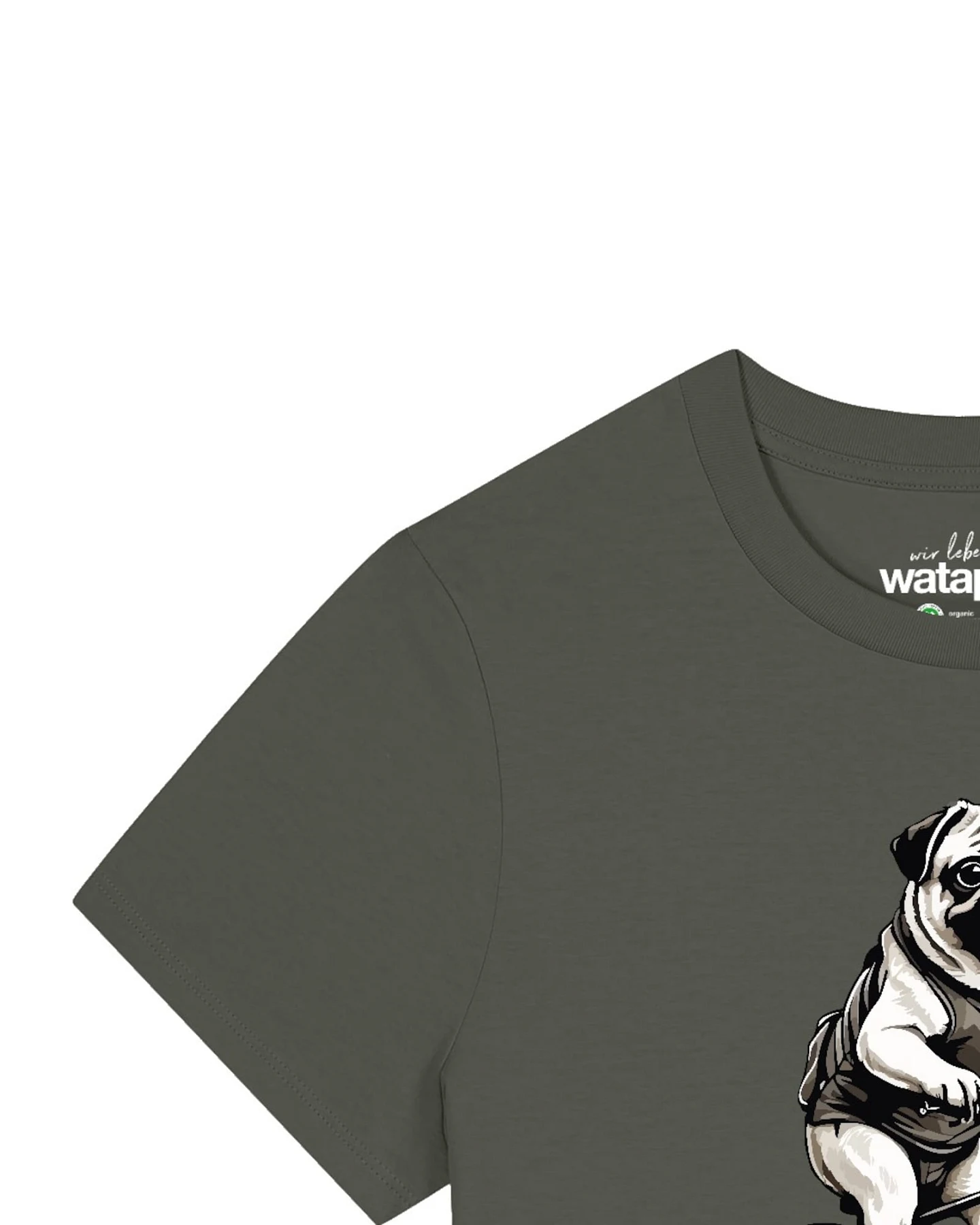 Watapparel T-Shirt Mops auf Fahrrad – Ansicht 3