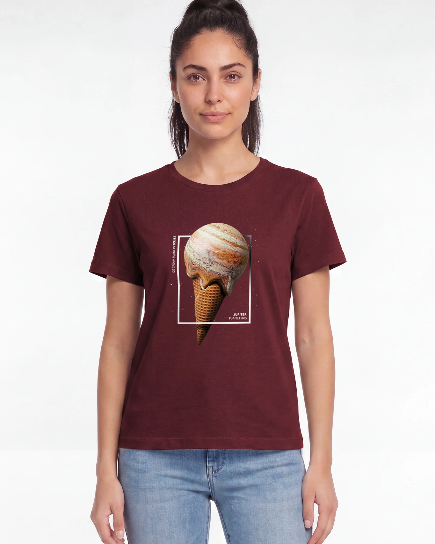 Watapparel T-Shirt Jupiter Planet – Ansicht 2