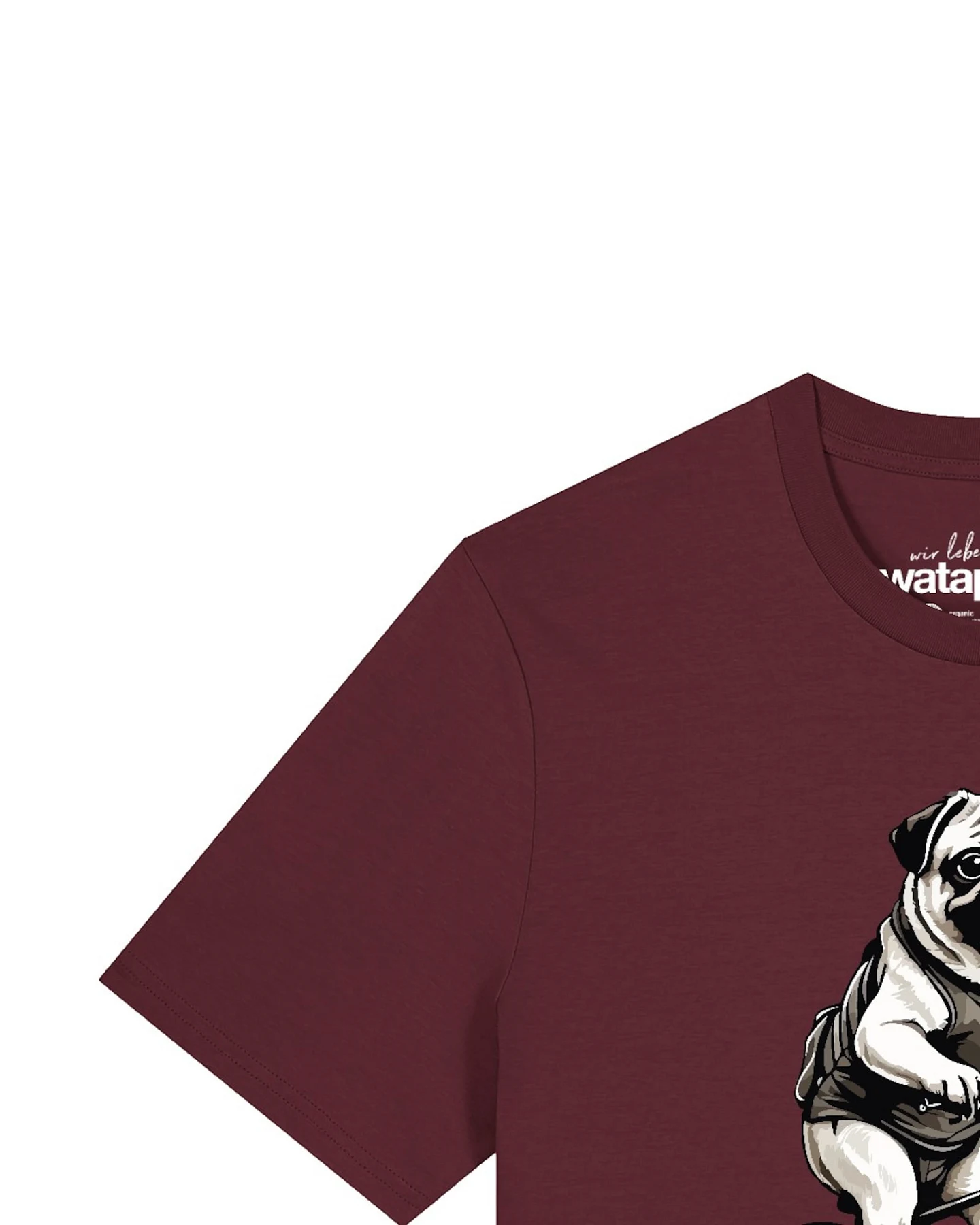 Watapparel T-Shirt Mops auf Fahrrad – Ansicht 3
