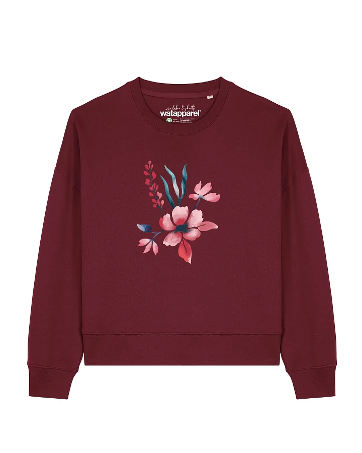 Watapparel Sweatshirt Blume in Wasserfarbe 01