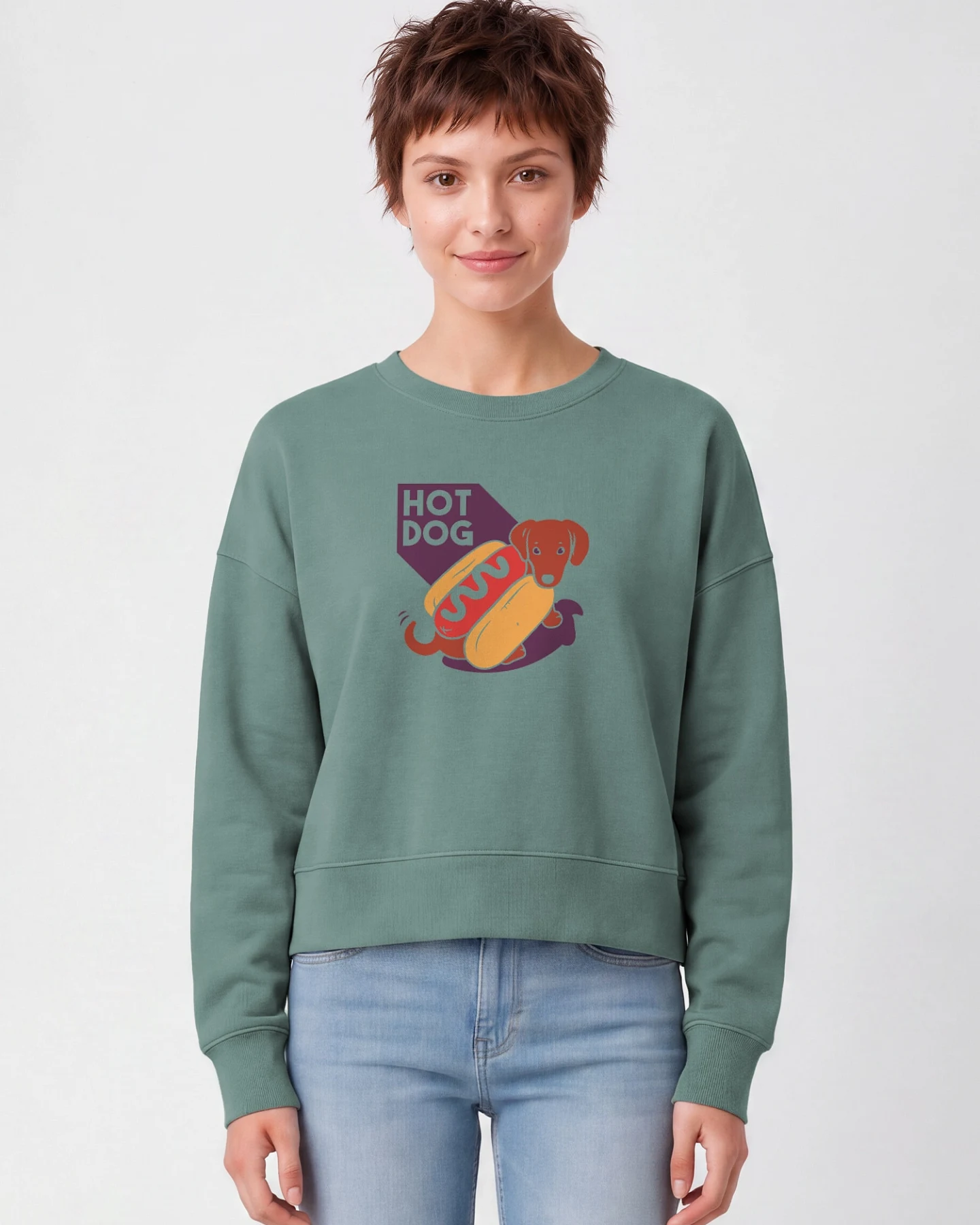 Watapparel Sweatshirt Hot Dog – Ansicht 2