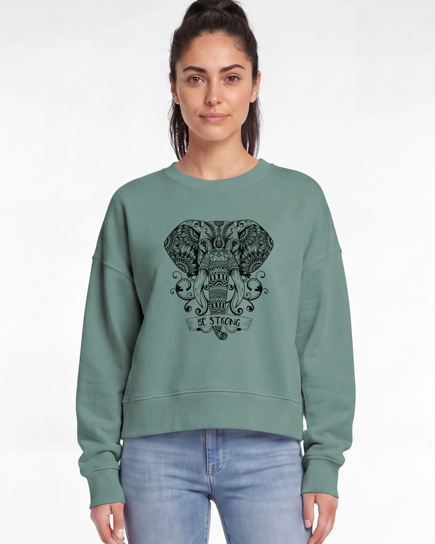 Watapparel Sweatshirt Mandala Elephant – Ansicht 2