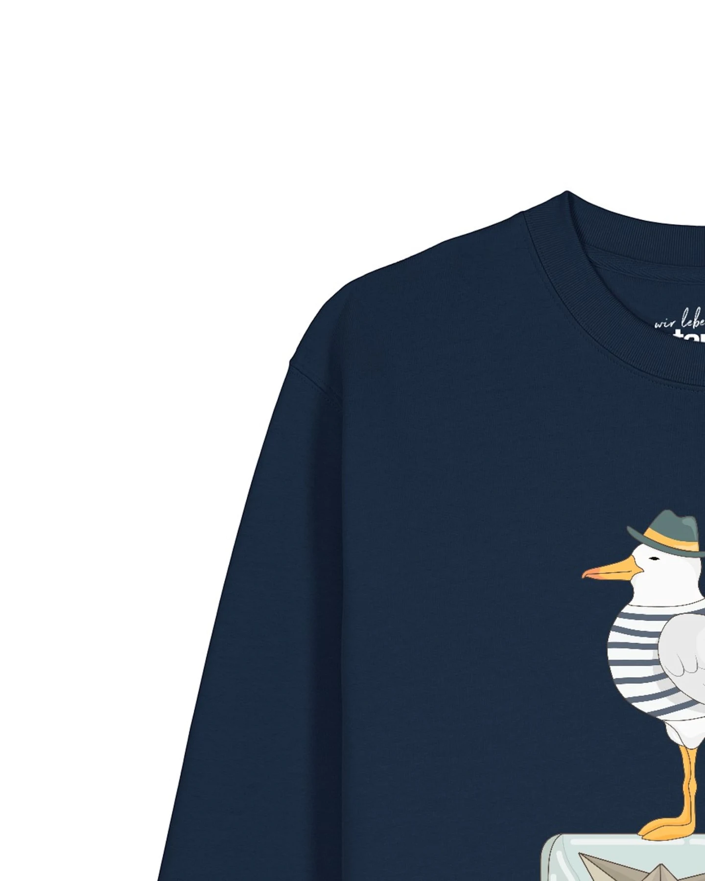 Watapparel Sweatshirt Möwe mit Hut – Ansicht 3