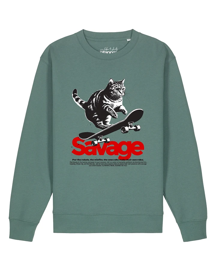 Watapparel Sweatshirt Savage cat