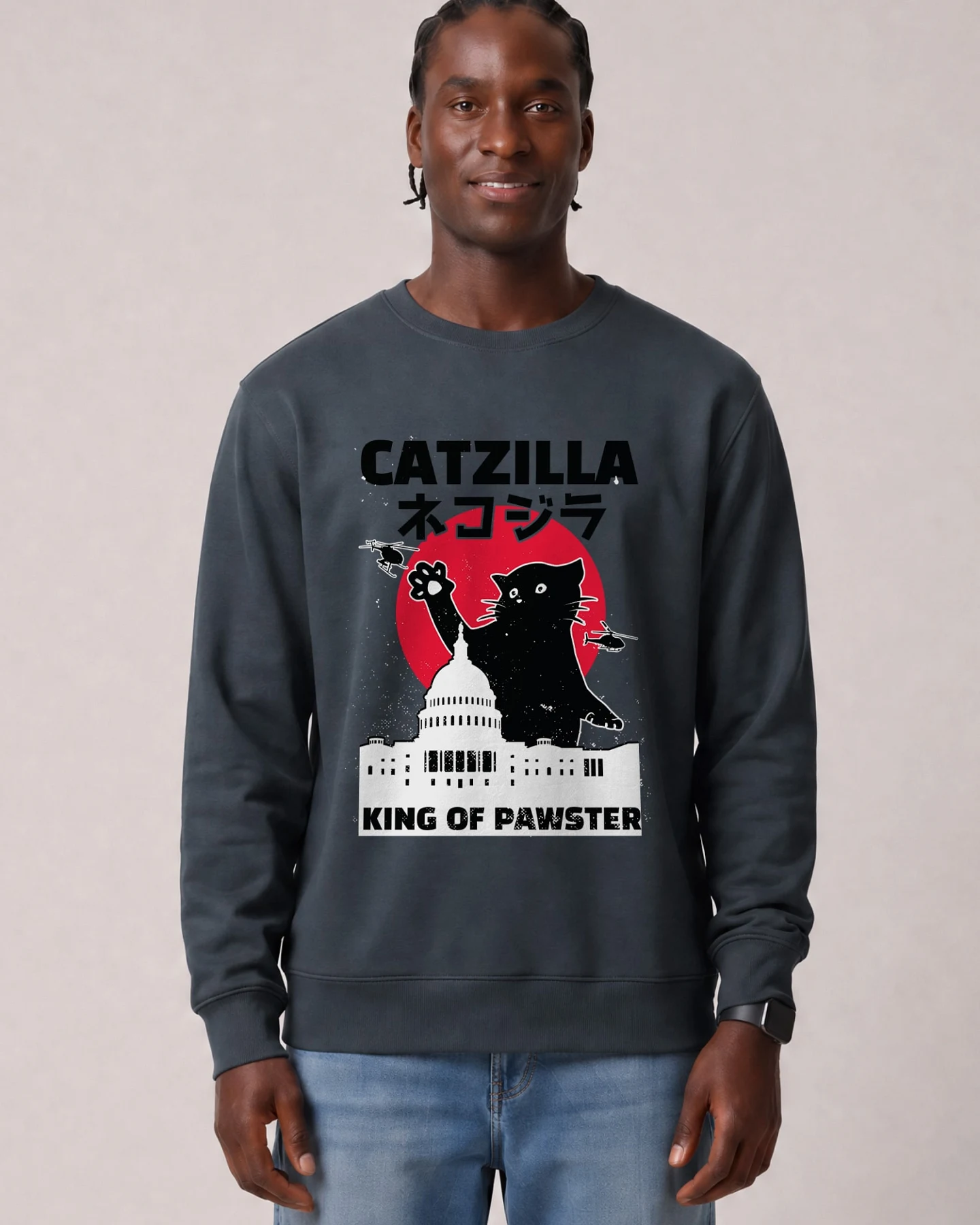 Watapparel Sweatshirt Catzilla – Ansicht 2