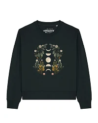 Produktseite: Watapparel Sweatshirt Moonphases & Flowers