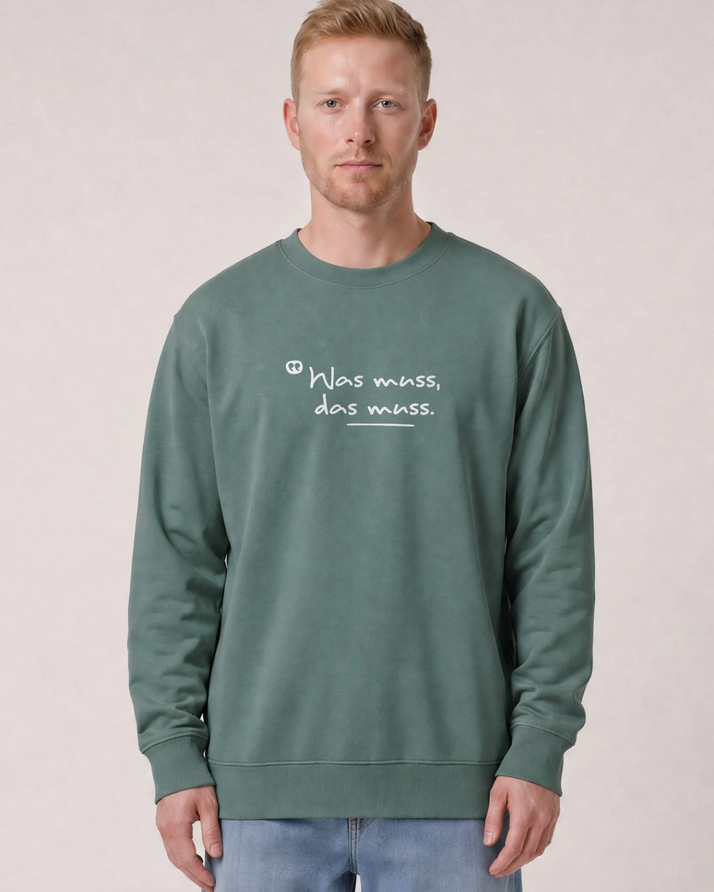 Watapparel Sweatshirt Was muss das muss – Ansicht 2