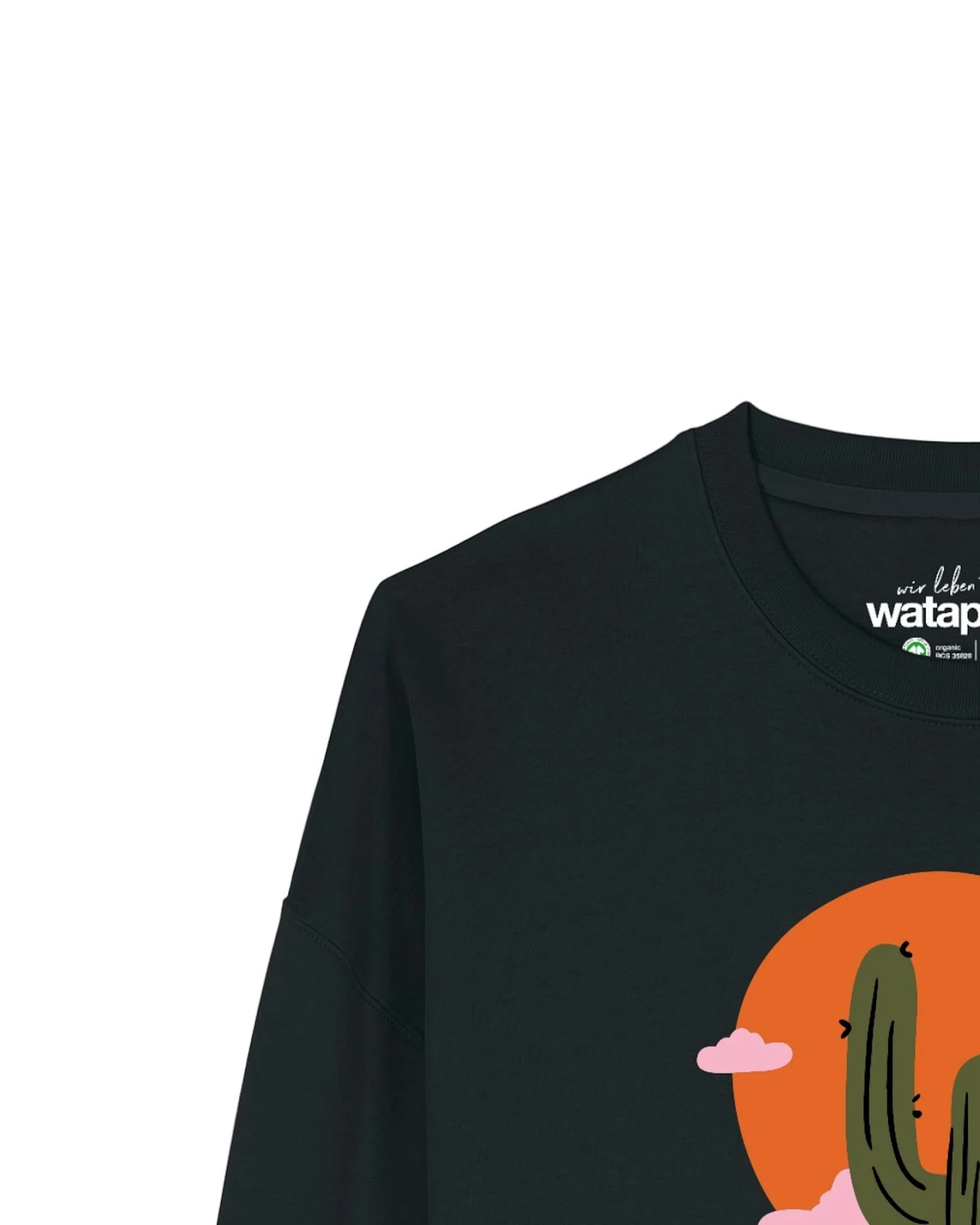 Watapparel Sweatshirt Kaktus im Sonnenuntergang – Ansicht 3