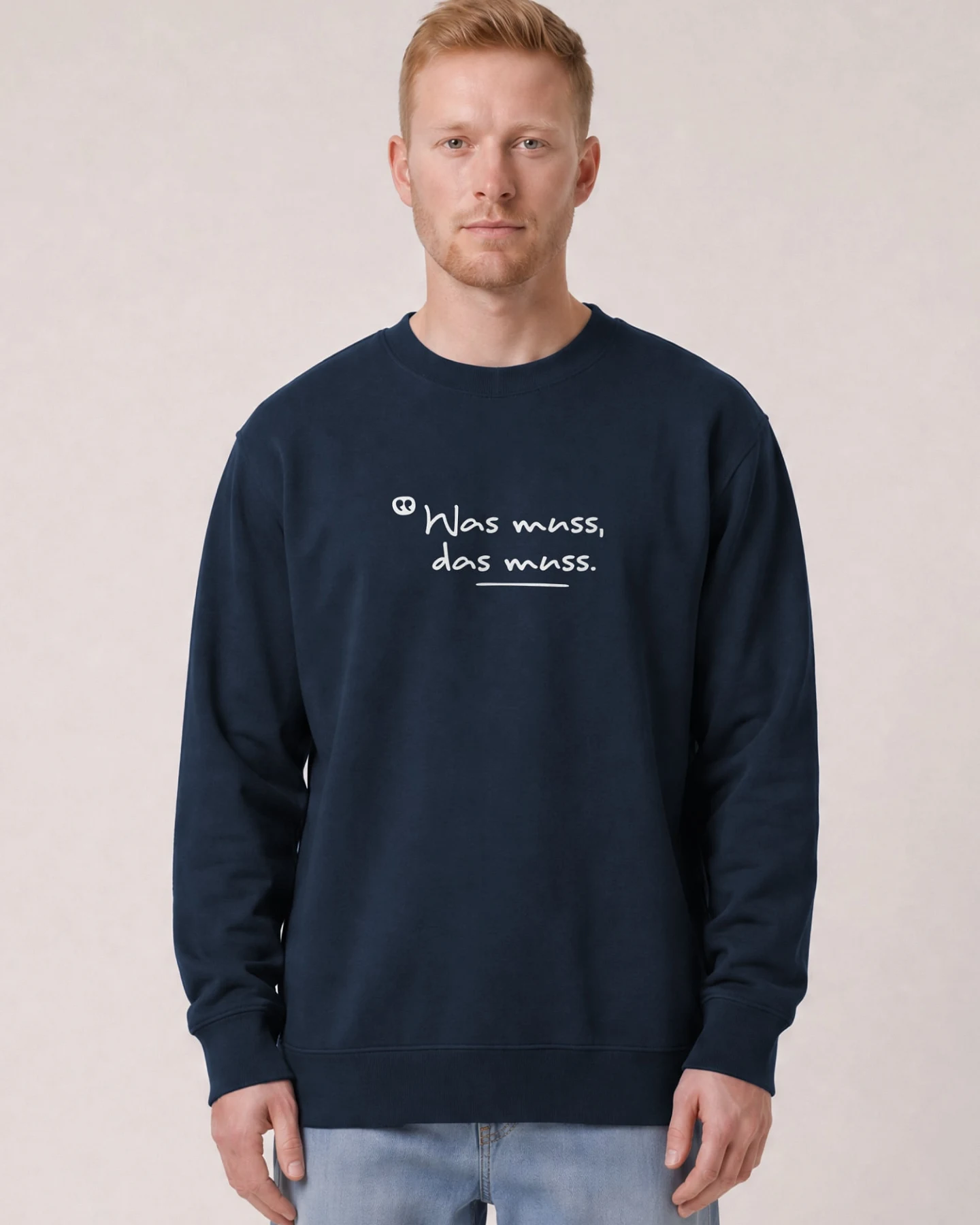 Watapparel Sweatshirt Was muss das muss – Ansicht 2