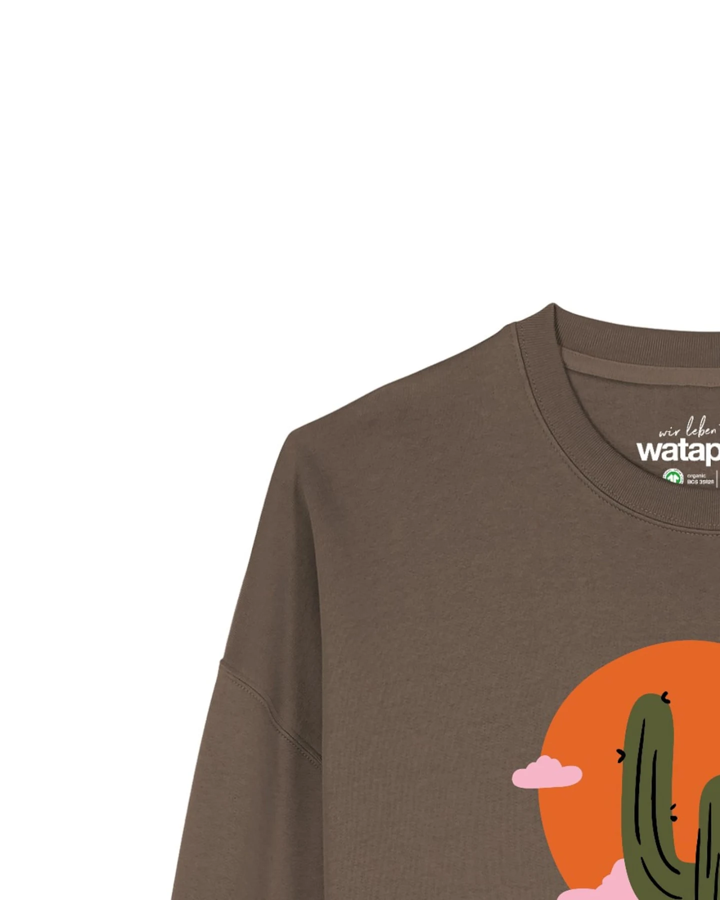 Watapparel Sweatshirt Kaktus im Sonnenuntergang – Ansicht 3