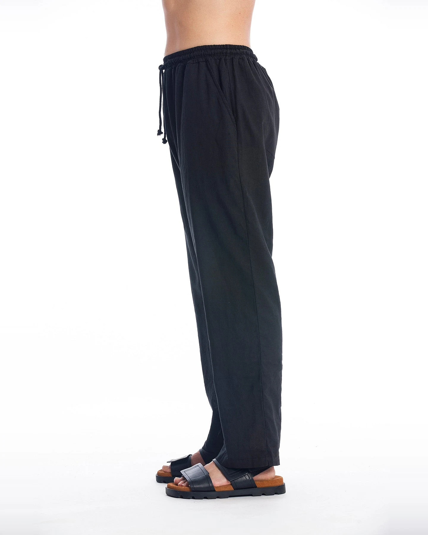 RAVENS VIEW IBIZA Herren vegan Hose Lucas Schwarz – Ansicht 2