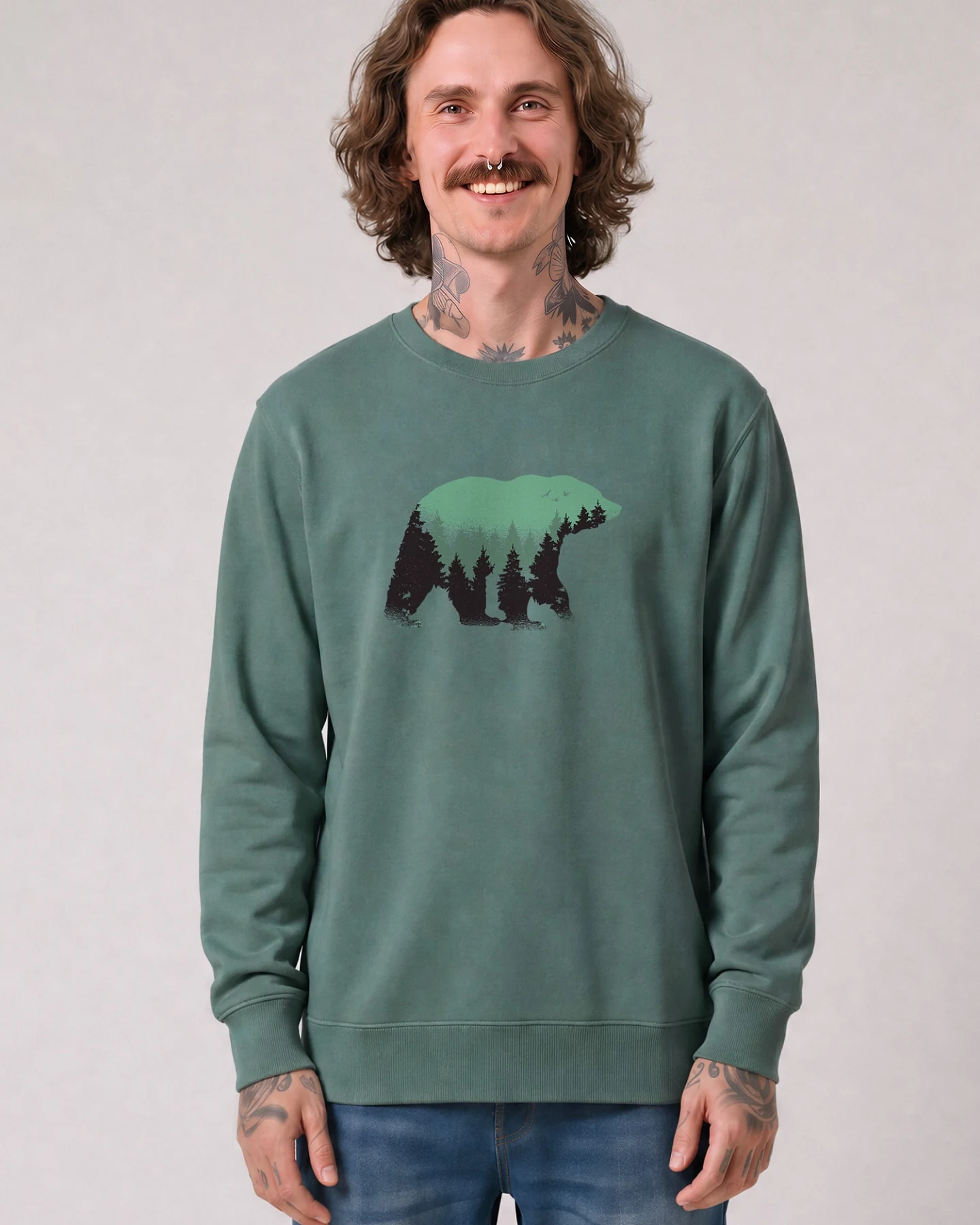Watapparel Sweatshirt Waldbär – Ansicht 2