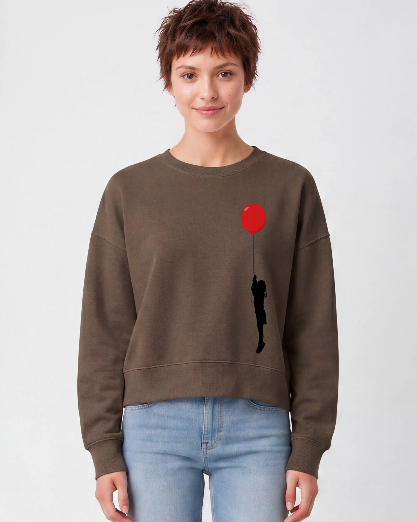 Watapparel Sweatshirt Mädchen mit Luftballon – Ansicht 2