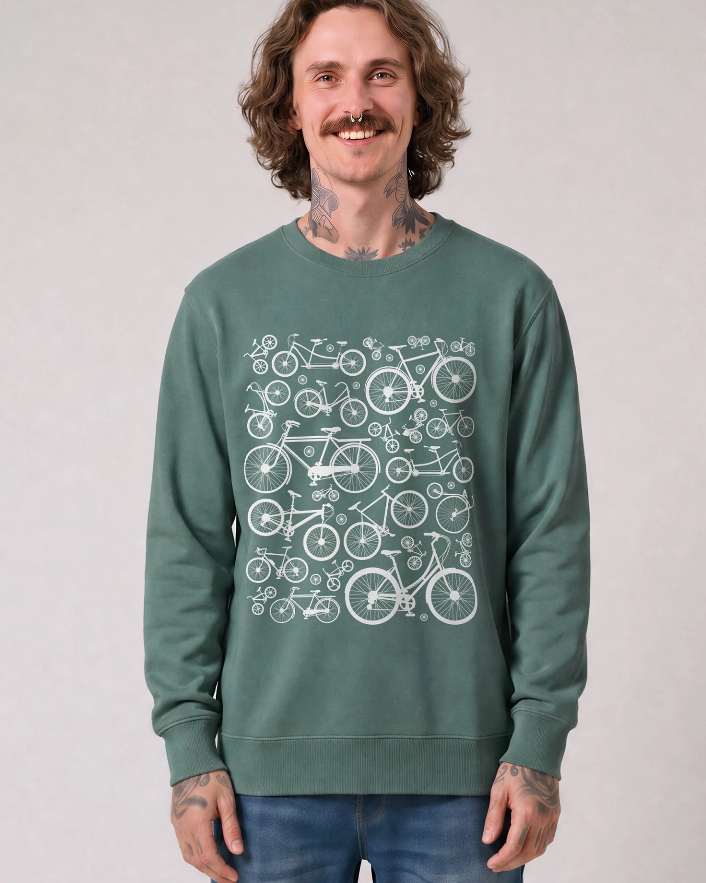 Watapparel Sweatshirt Fahrräder – Ansicht 2