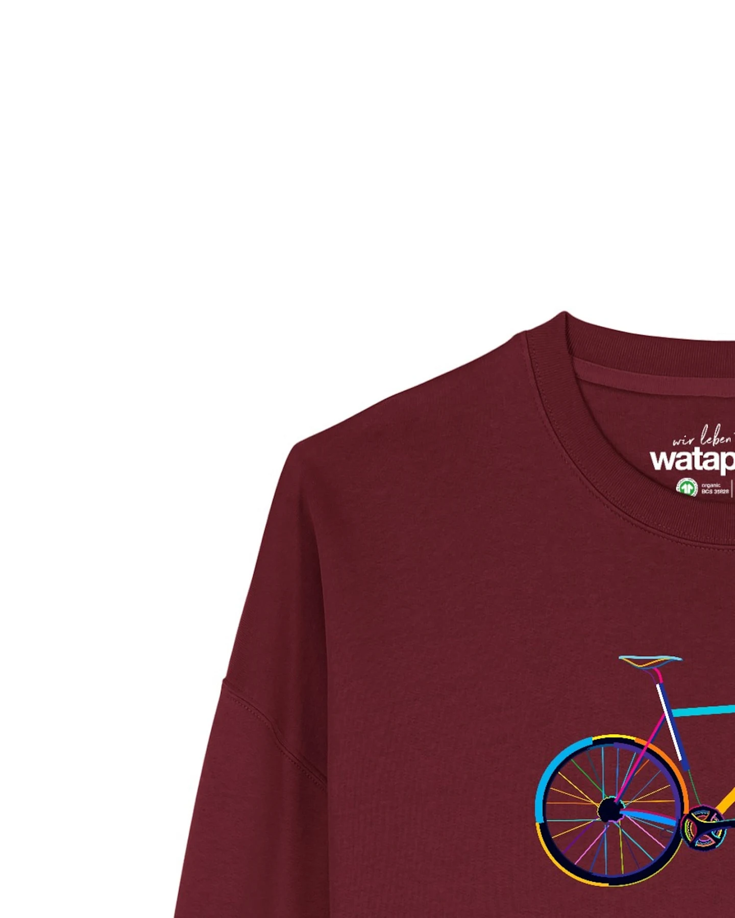 Watapparel Sweatshirt Fahrrad by night – Ansicht 3