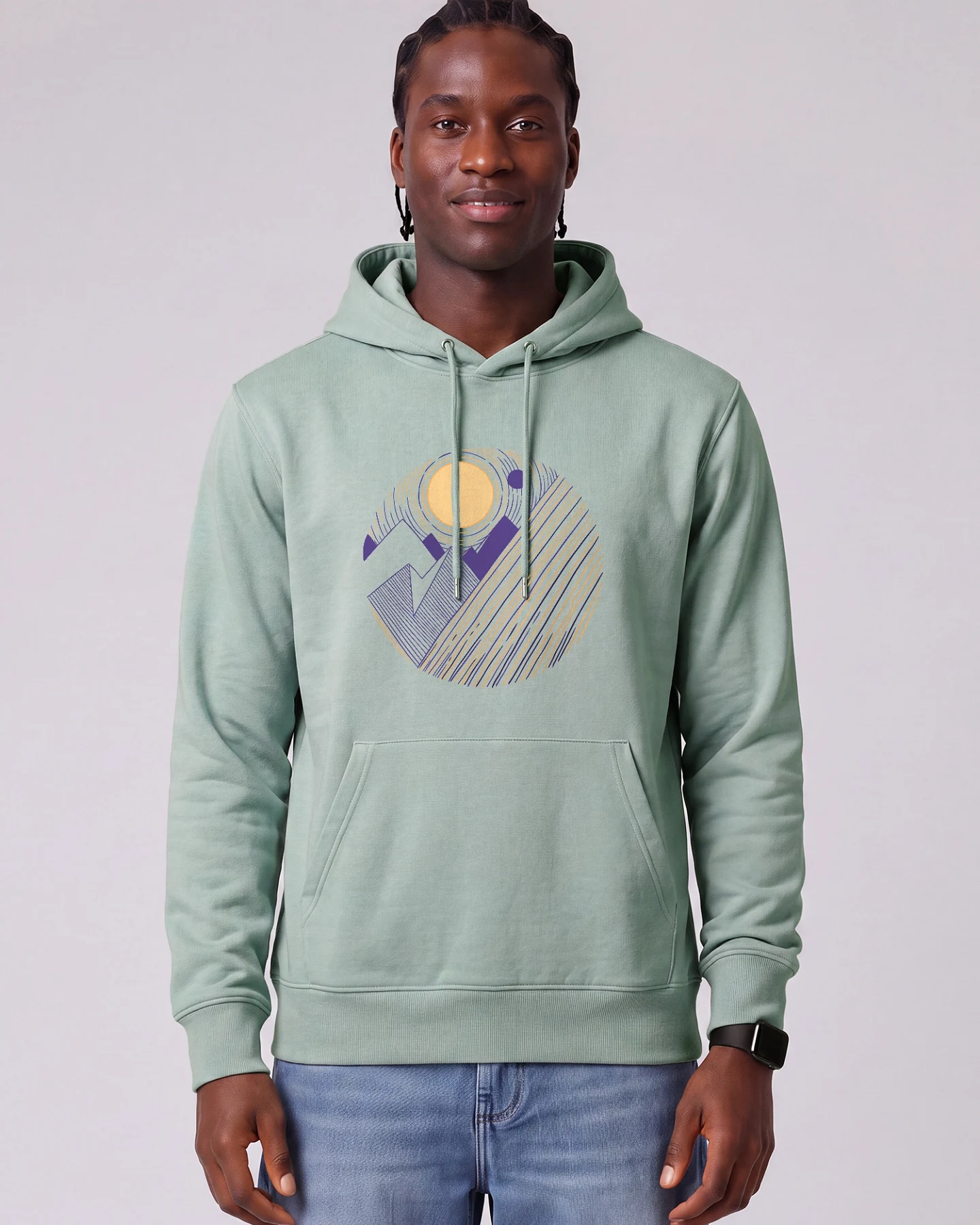 Watapparel Sweatshirt Geometric Landscape 3 – Ansicht 2
