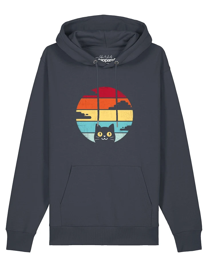 Watapparel Sweatshirt Retro Sunset Cat