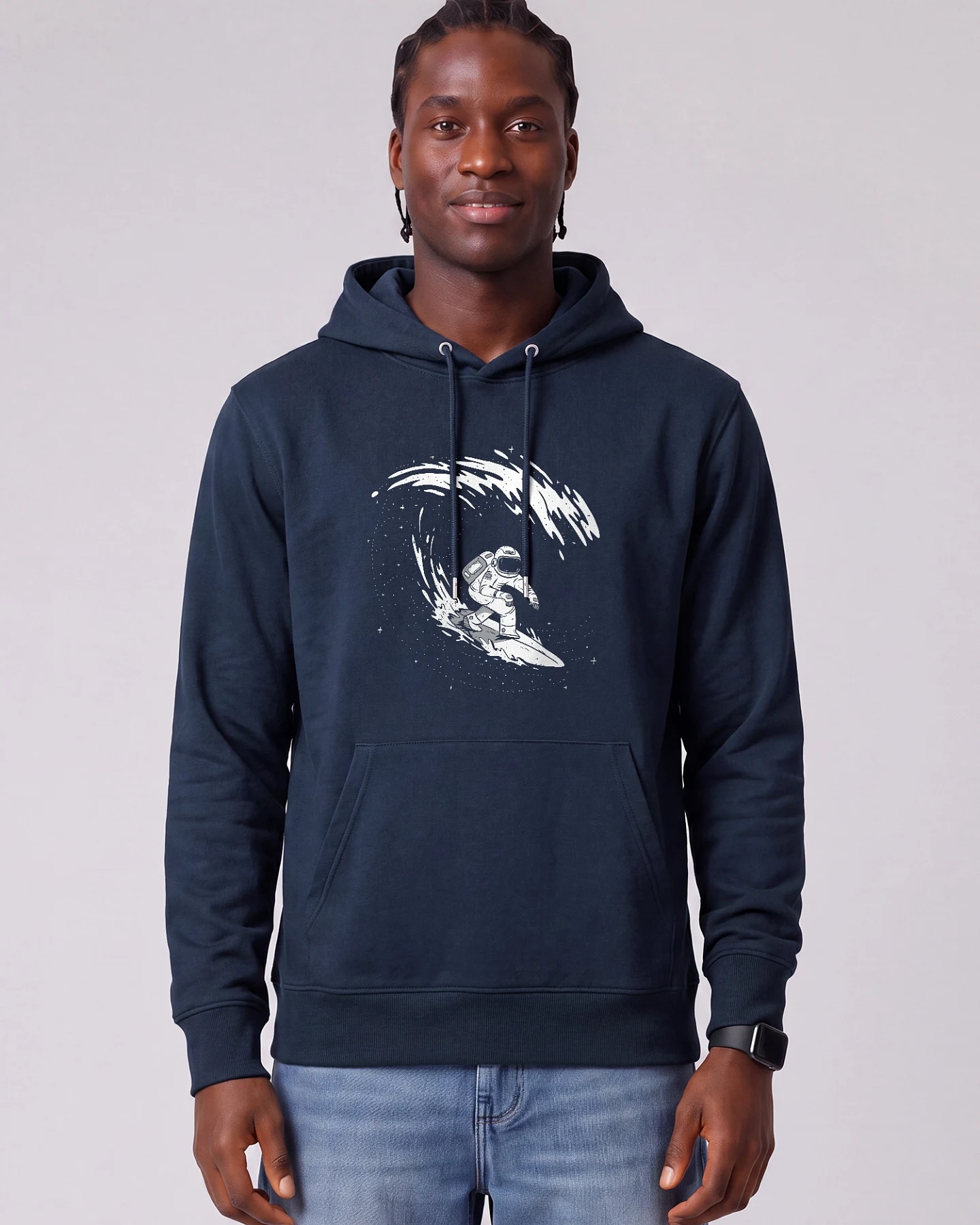 Watapparel Sweatshirt Surfing Spaceman – Ansicht 2