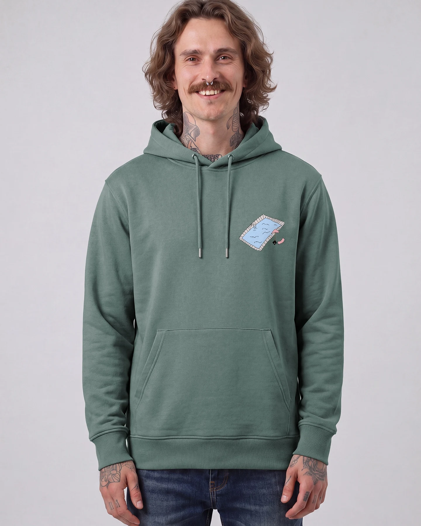Watapparel Sweatshirt Swimmingpool chilling – Ansicht 2