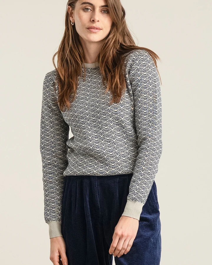 KOMODO Damen vegan Pullover Tara Weiß