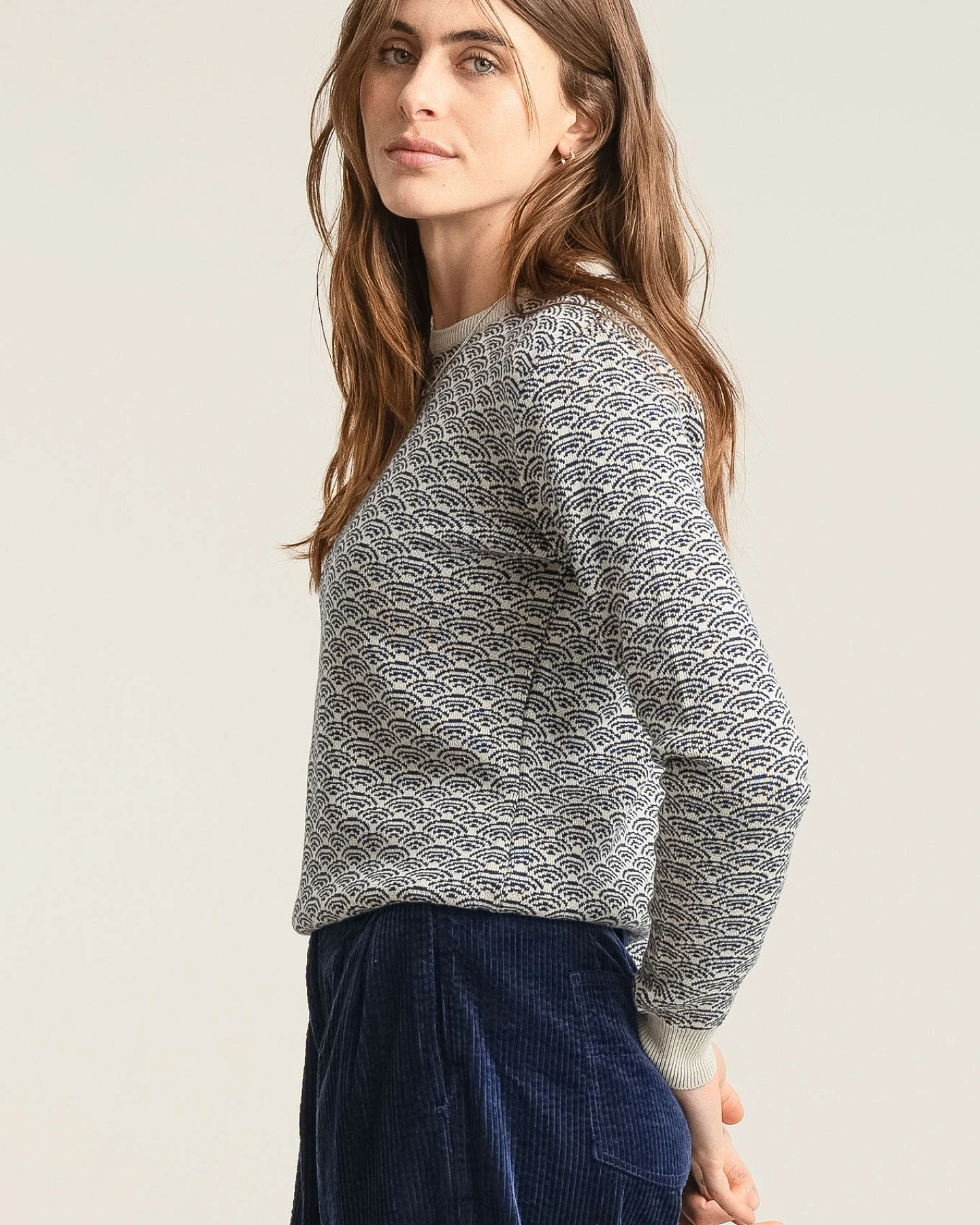 KOMODO Damen vegan Pullover Tara Weiß – Ansicht 2