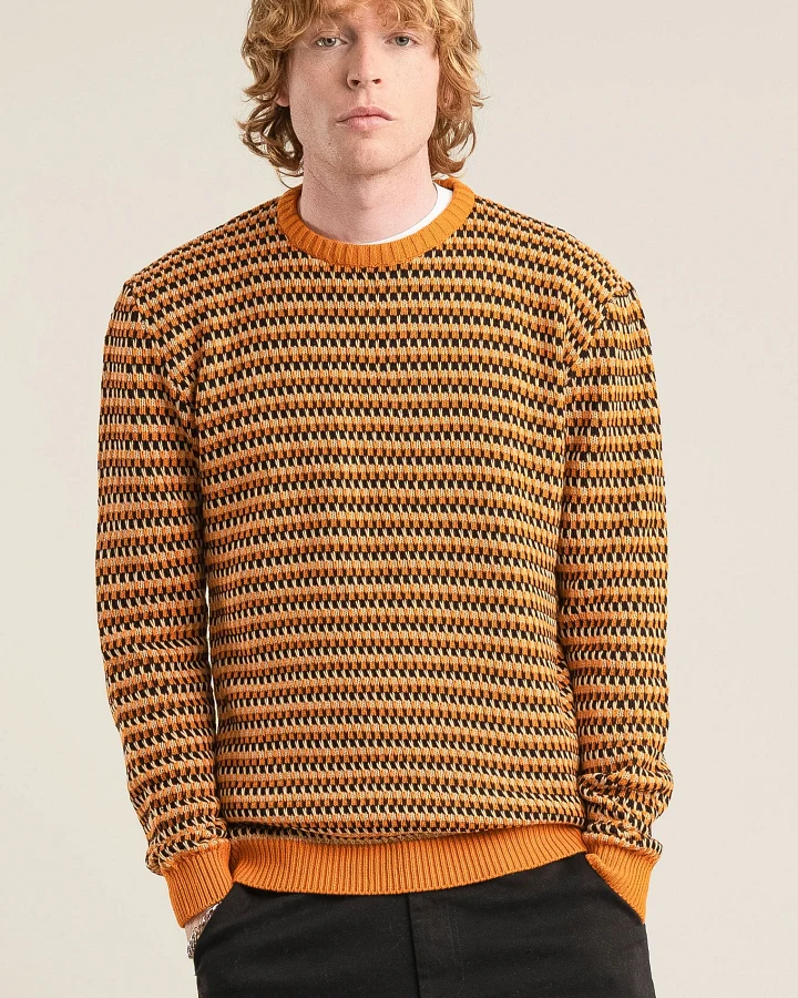 KOMODO Herren vegan Pullover Kai Schwarz & Gold