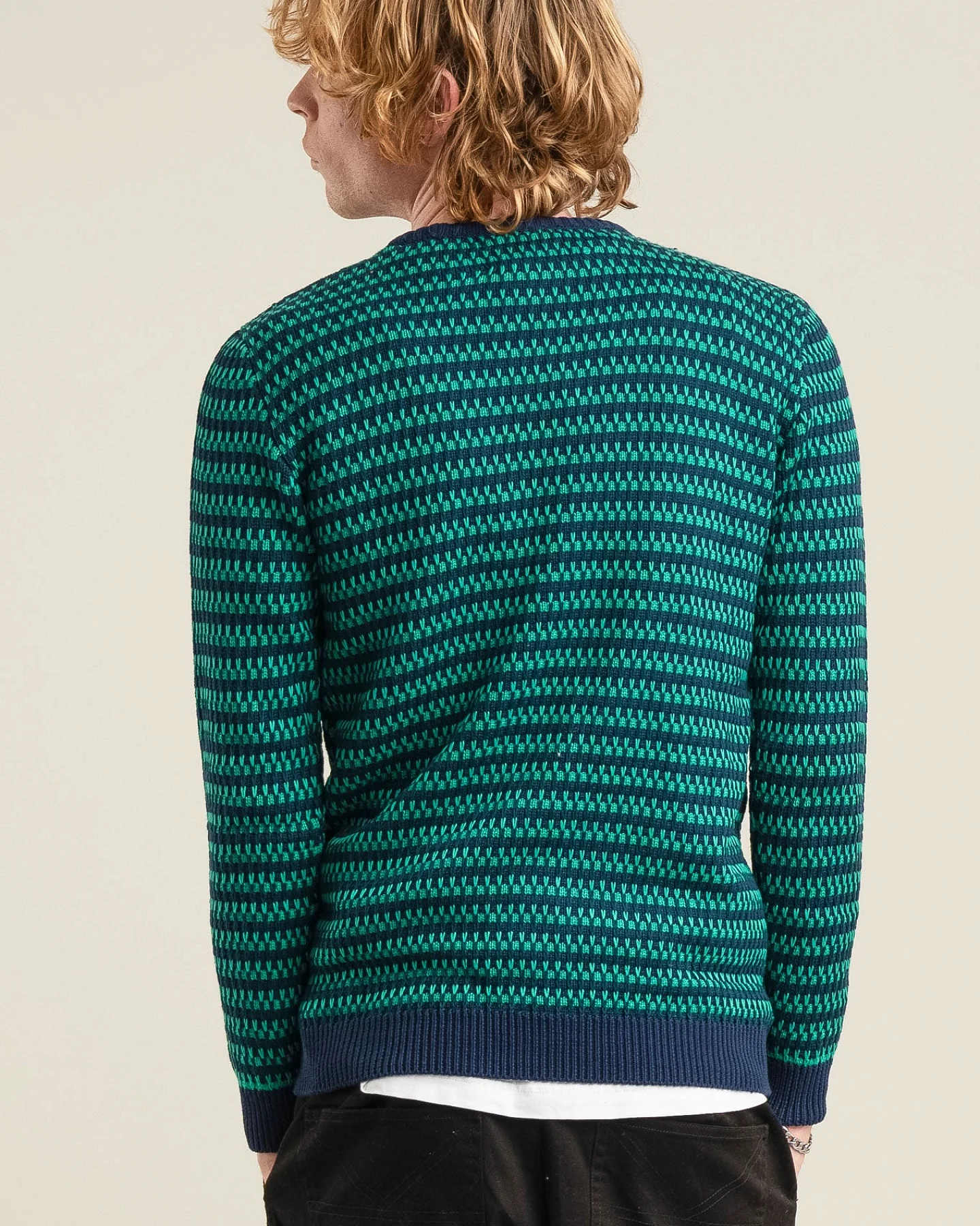 KOMODO Herren vegan Pullover Kai Navy – Ansicht 2
