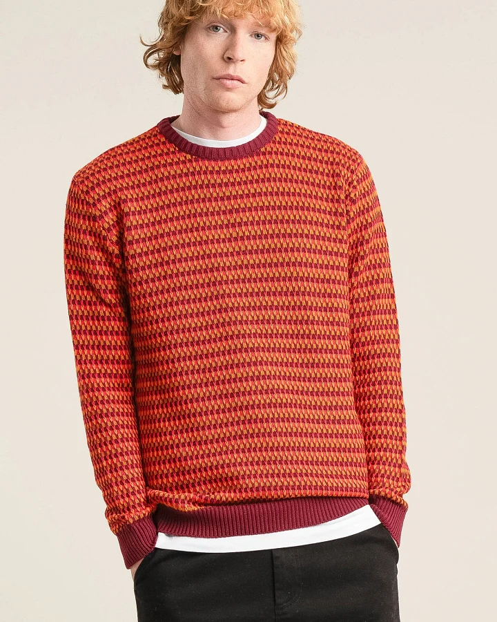 KOMODO Herren vegan Pullover Kai Weinrot