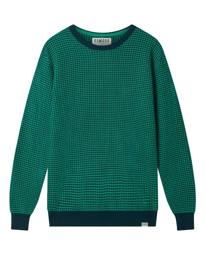 KOMODO Herren vegan Pullover Hasan Teal