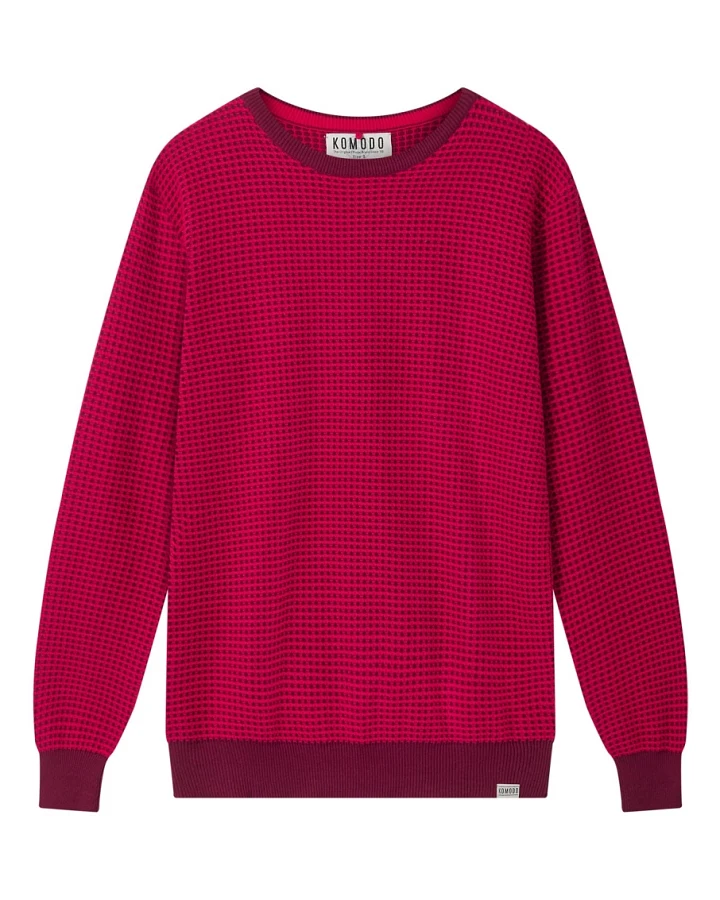 KOMODO Herren vegan Pullover Hasan Wein