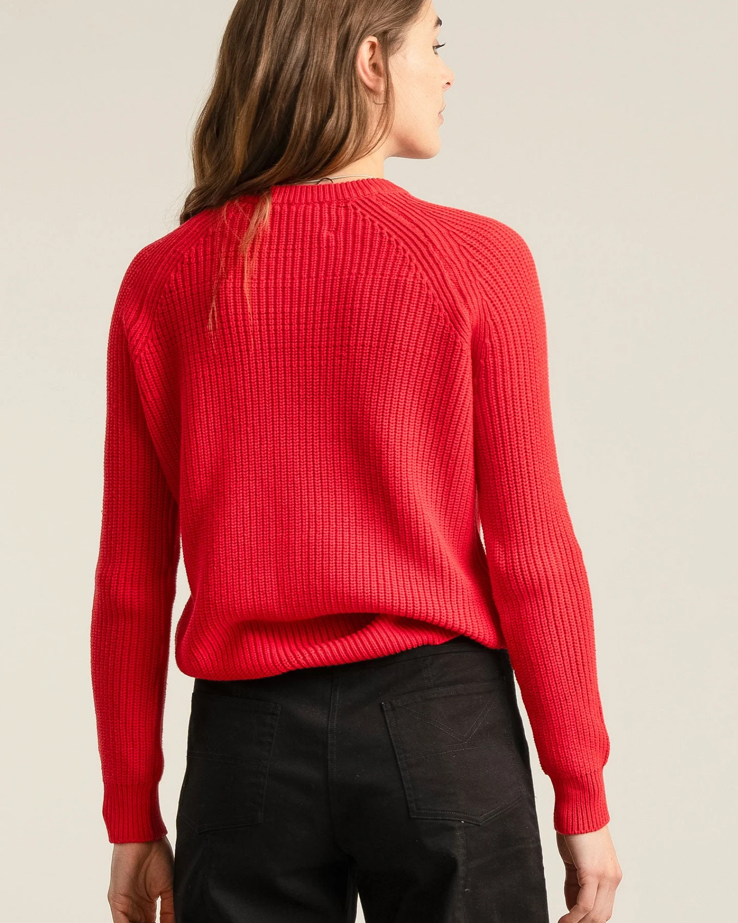 KOMODO Damen vegan Pullover Sergio Rot – Ansicht 2