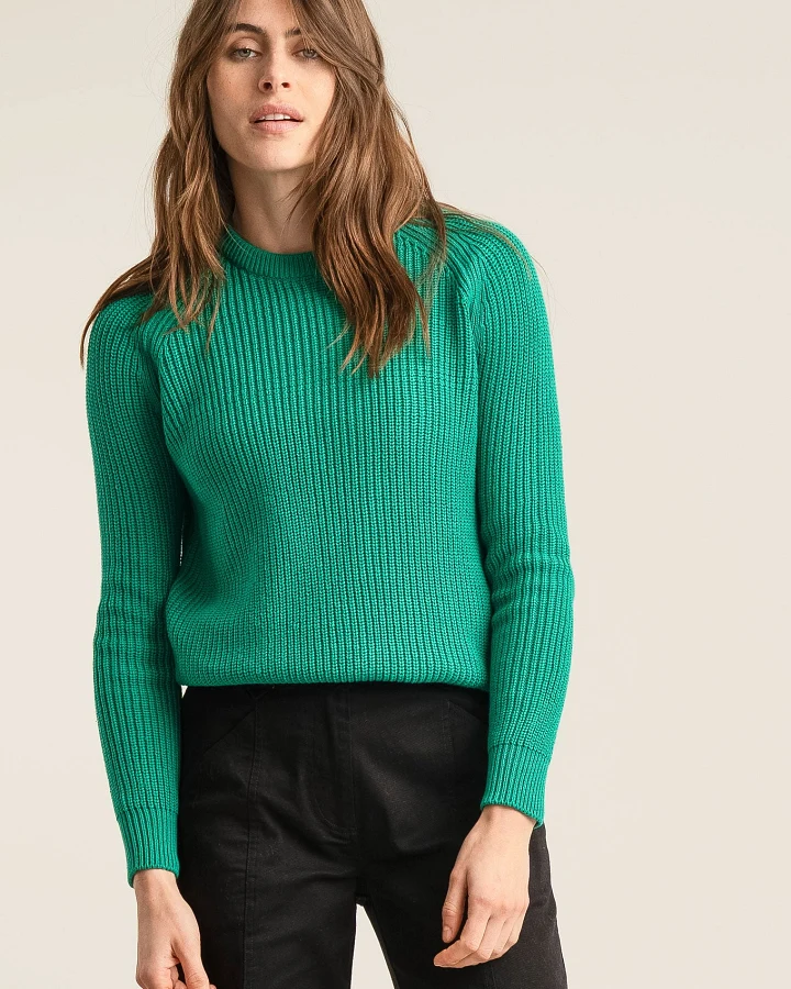 KOMODO Damen vegan Pullover Sergio Grün