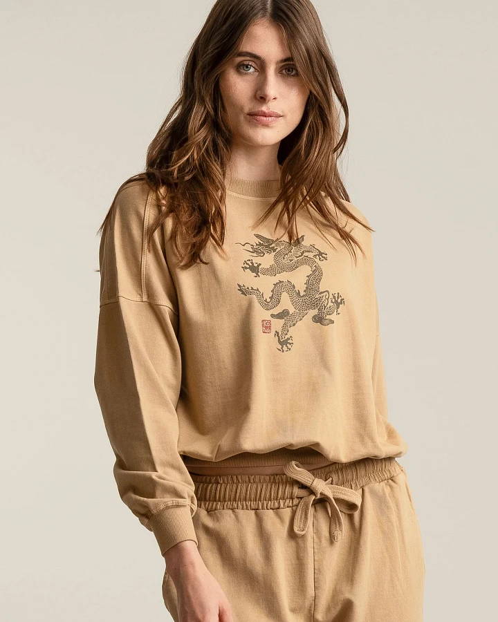 KOMODO Damen vegan Sweatshirt Drache Dawn Croissant