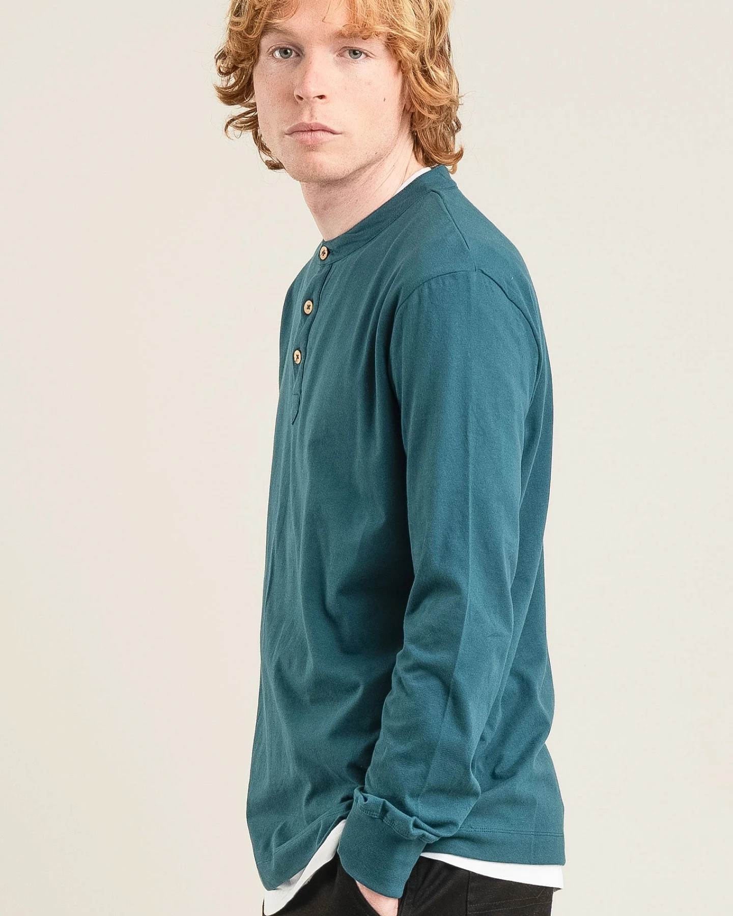 KOMODO Herren vegan Oberteil Arlo Teal – Ansicht 2
