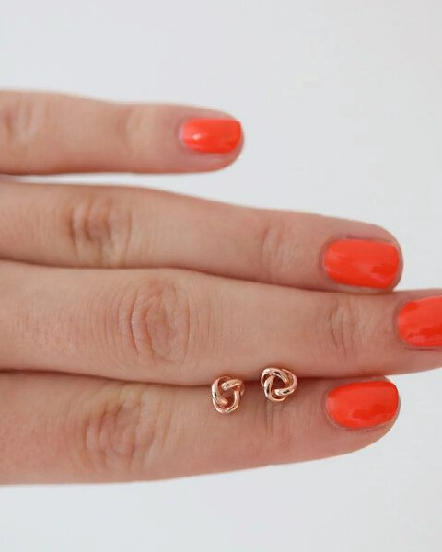 BELLYBIRD Jewellery OHRSTECKER - kleiner Knoten, wasserfest, Silber 925/ vergoldet/ rosévergoldet – Ansicht 4