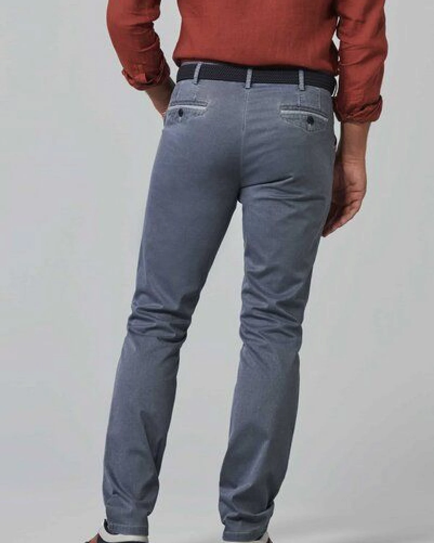 MEYER TWO-TONE-BAUMWOLLSTRETCH CHINO – Ansicht 3