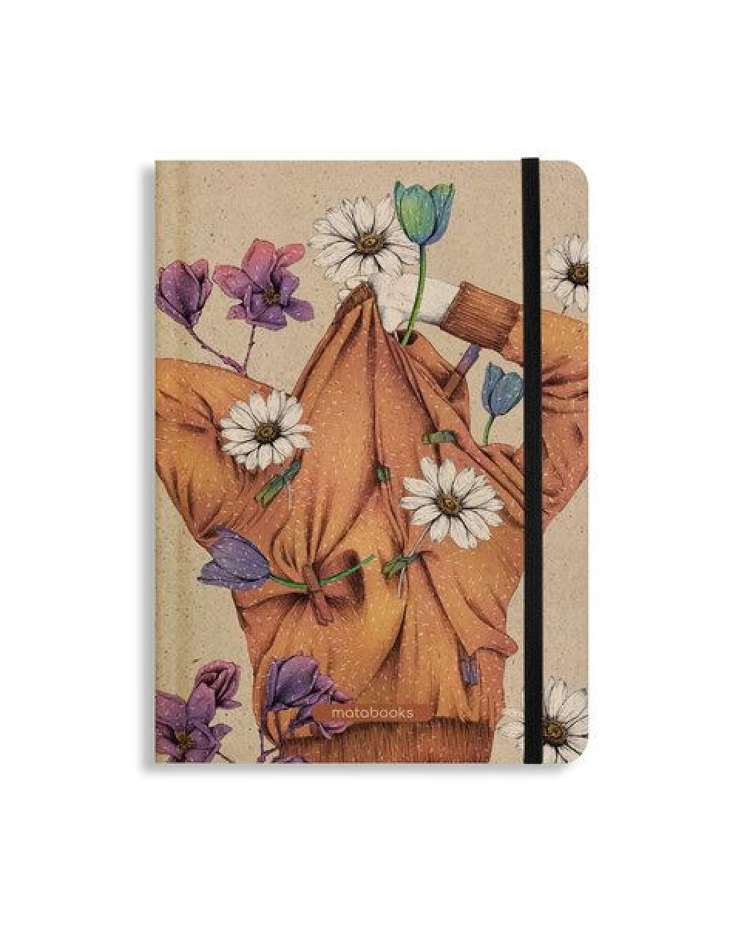 matabooks® Notizbuch A5 punktiert aus Süßgraspapier mit Graspapier-Cover – Nari (punktiert) – Ansicht 2
