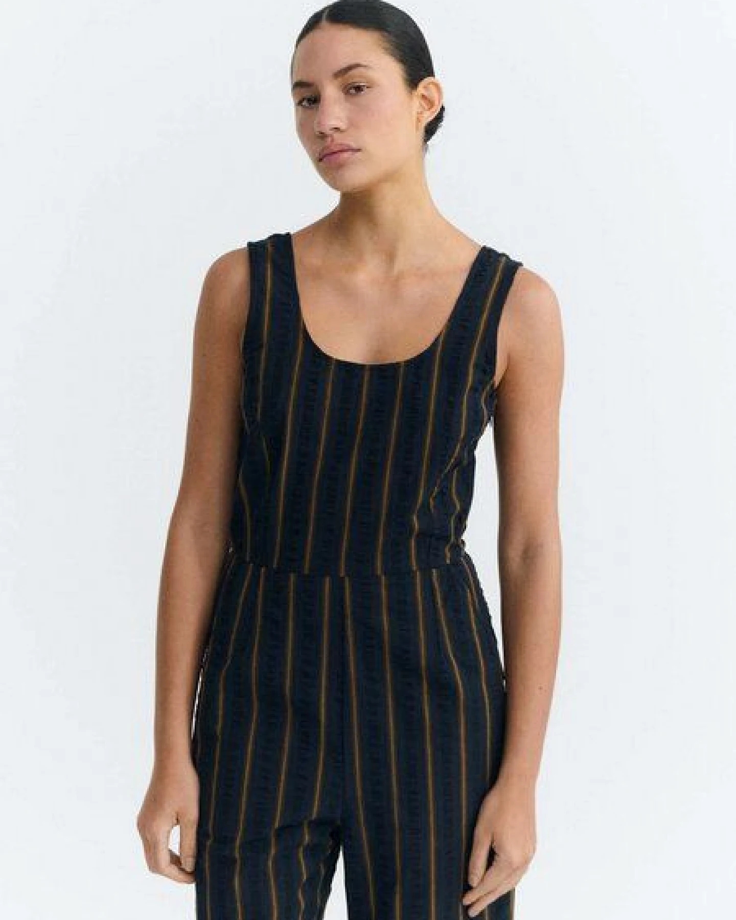 thinking mu Damen Jumpsuit - Raflesia Seersucker - – Ansicht 4