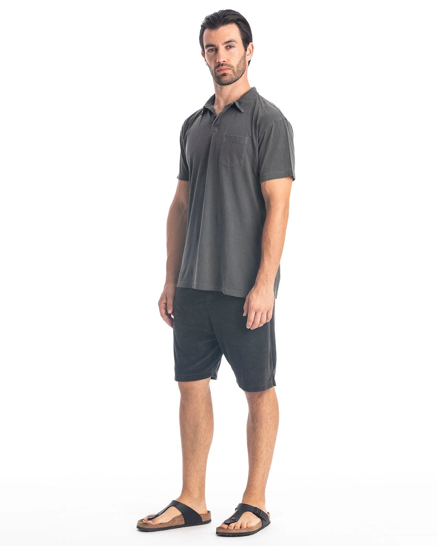 RAVENS VIEW IBIZA Herren vegan Polo Tasche Anthrazit – Ansicht 2