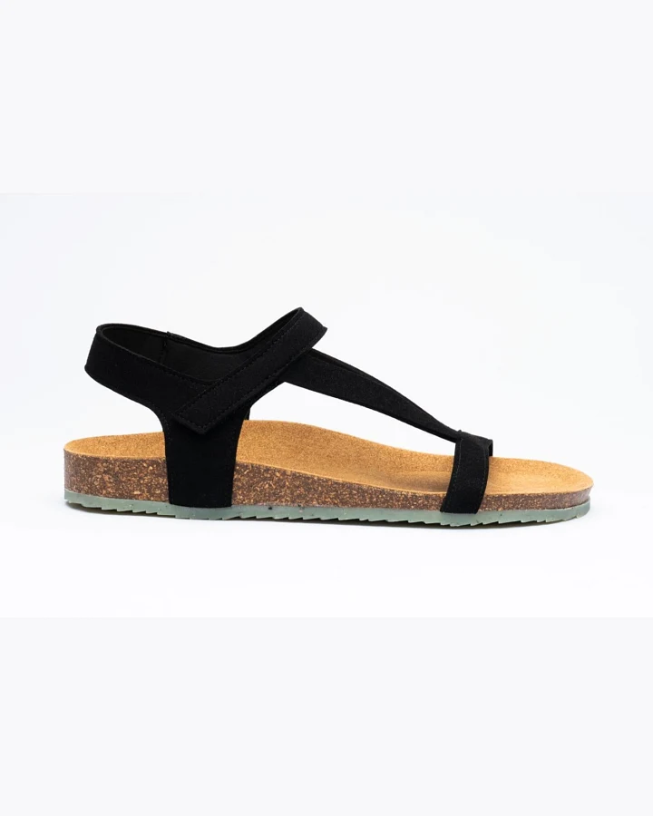 Zouri Damen vegan Sandalen Abyss Schwarz