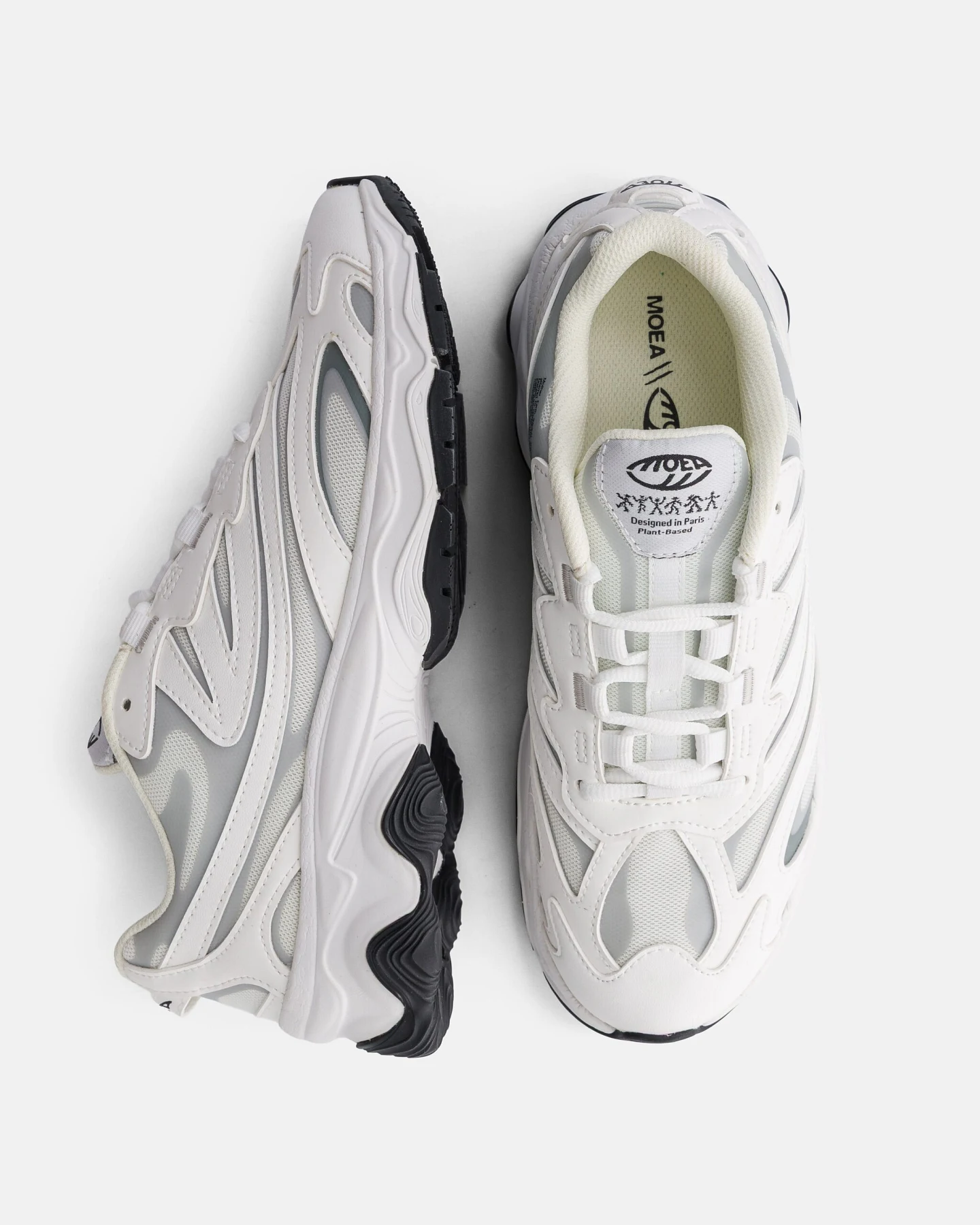 MoEa Herren vegan Sneaker Dragonfly Komplett In Weiß Mais – Ansicht 2