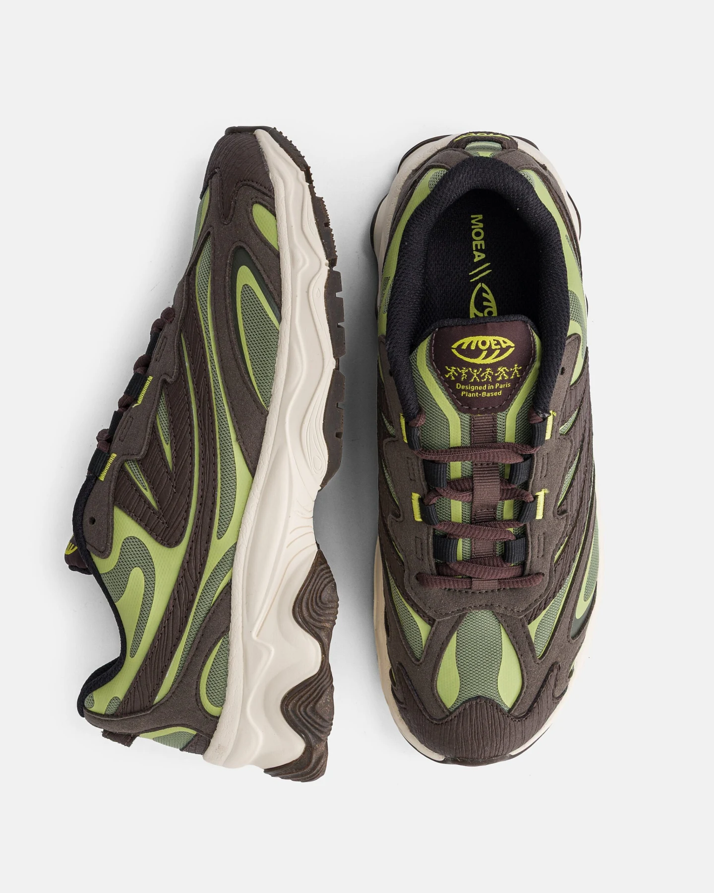 MoEa Herren vegan Sneaker Dragonfly Grün/Acid Mushroom – Ansicht 2