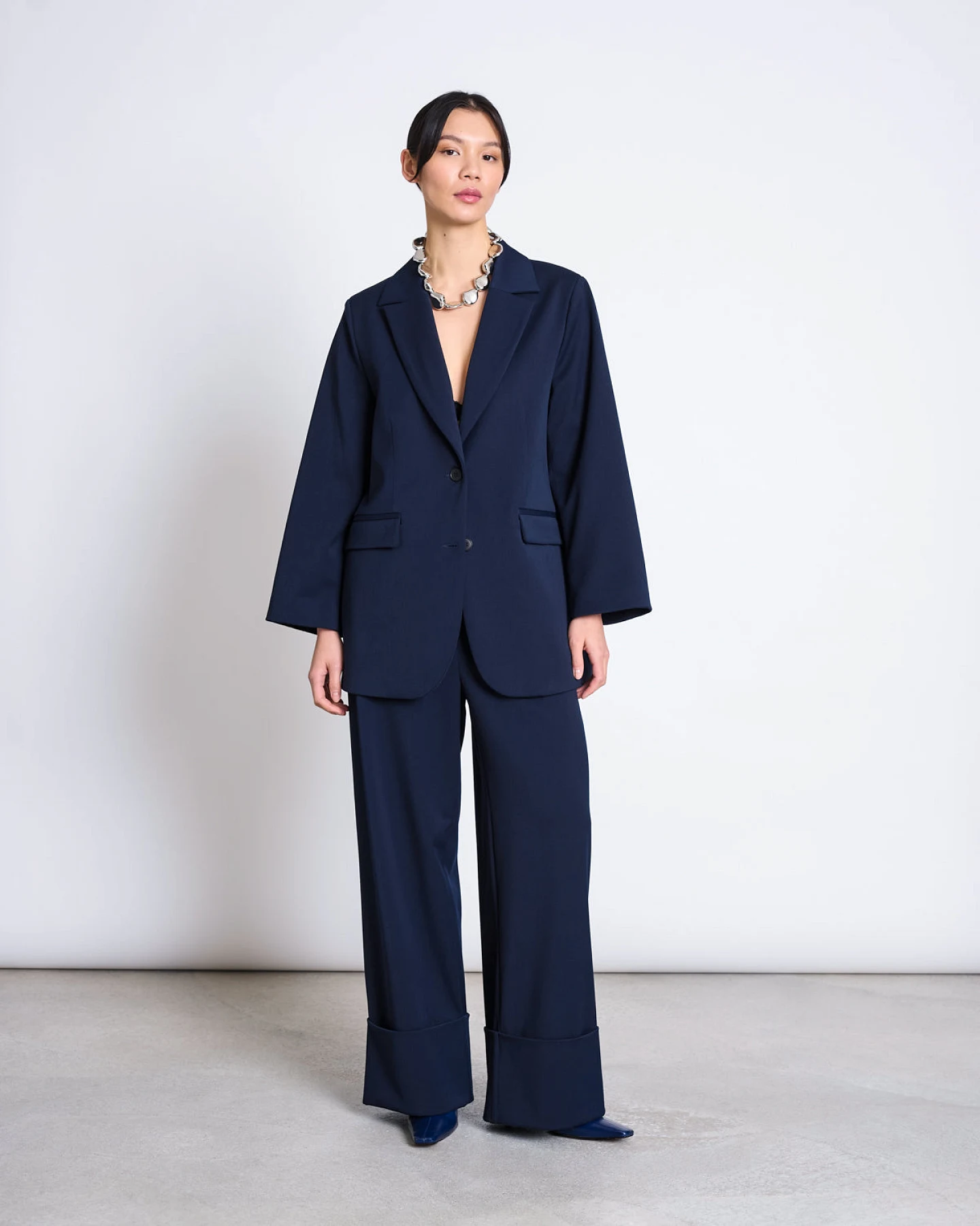 JAN N JUNE Damen vegan Blazer Durance Nightfall – Ansicht 2