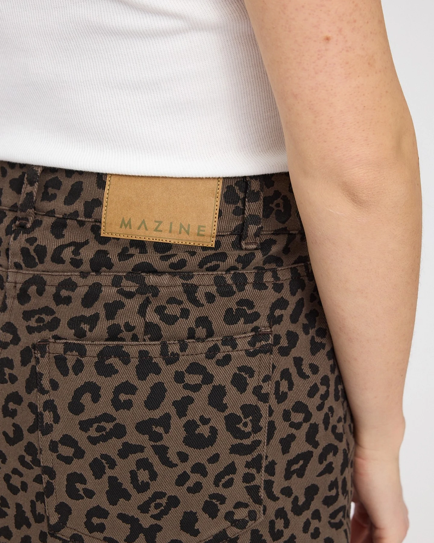 Rock Printed Mini Denim Leo Braun – Ansicht 3